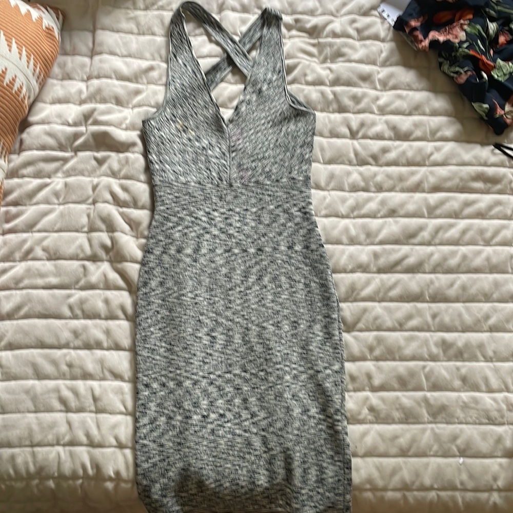 A mini Guess dress, very stretchy material, racerback